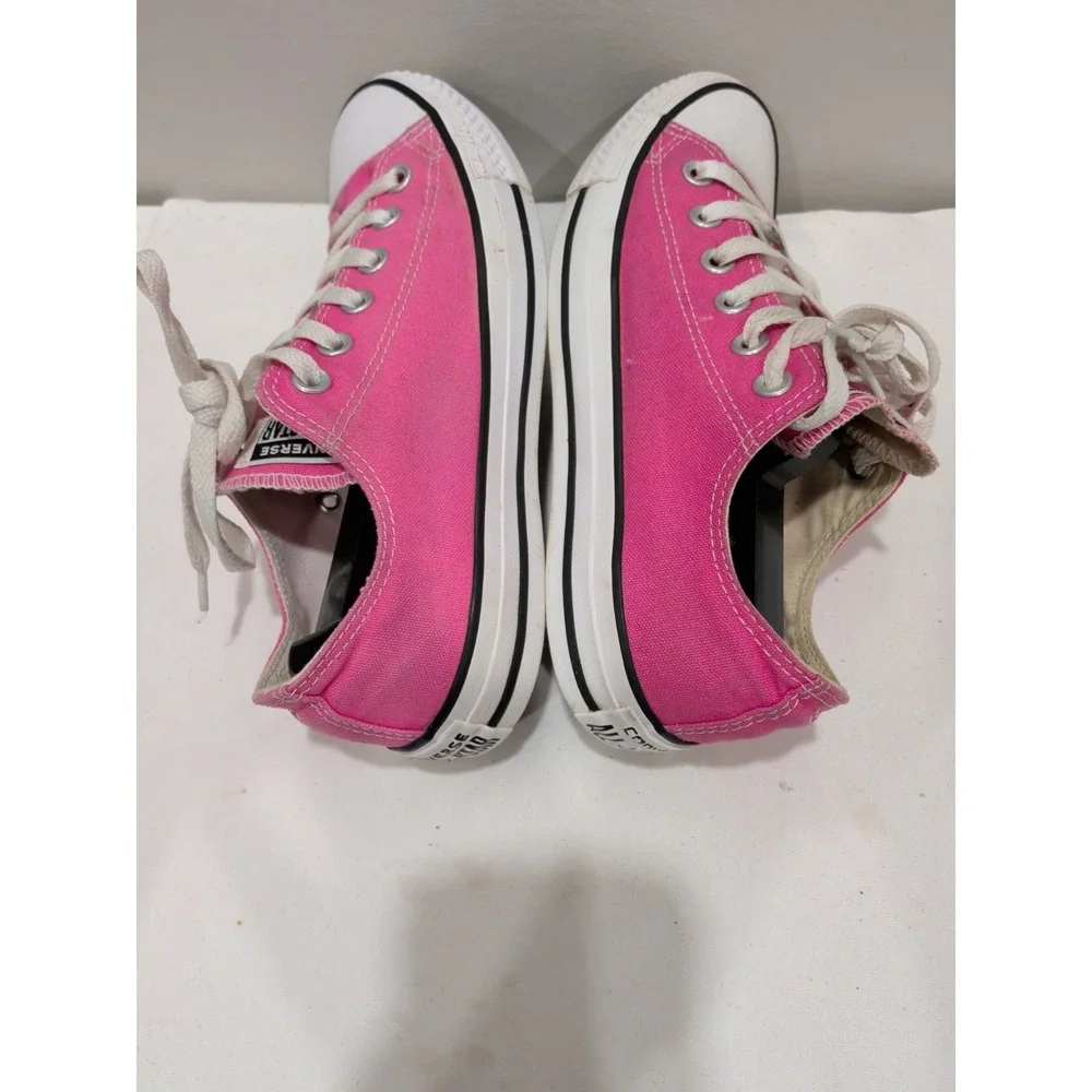 Converse Chuck Taylor All Star Shoes Womens 8 Low Top Pink Canvas Sneaker